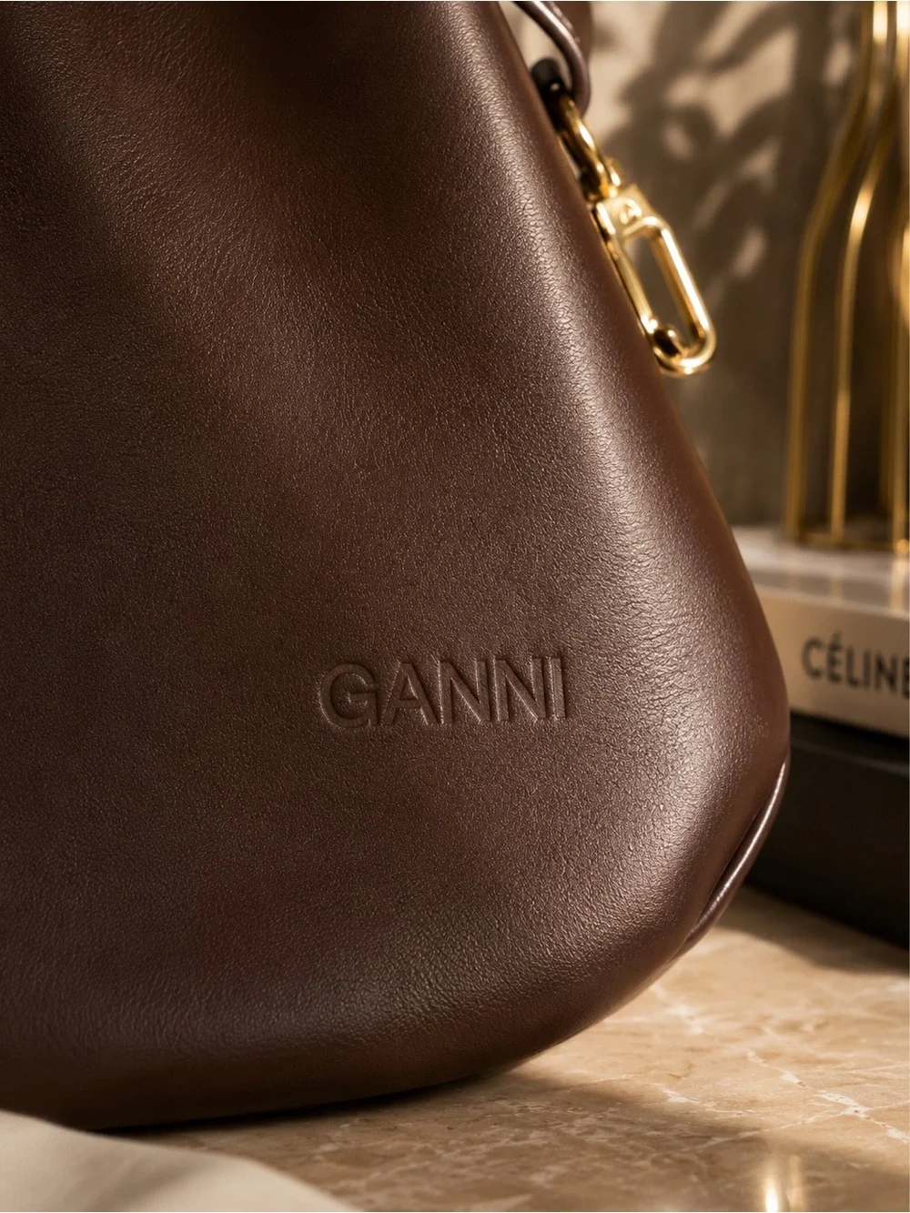 GANNI x Daisy Duck Mini Hobo Bag Brown Rare Disney Collab Crossbody